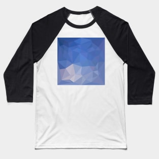 Powder Blue Abstract Low Polygon Background Baseball T-Shirt